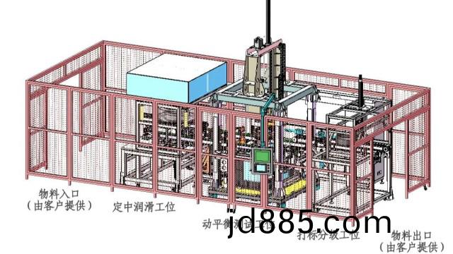 全自动轮胎动平衡测试线
